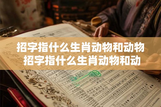 招字指什么生肖动物和动物 招字指什么生肖动物和动物呢