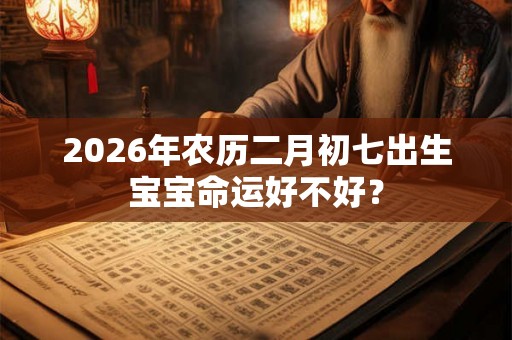 2026年农历二月初七出生宝宝命运好不好? 2026年农历二月初七出生宝宝命运好不好?