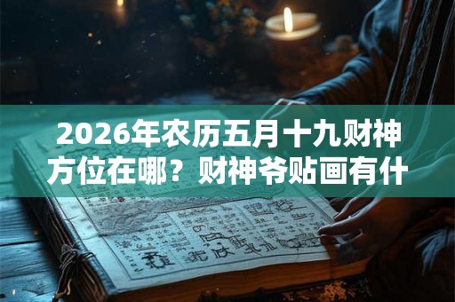 2026年农历五月十九财神方位在哪?财神爷贴画有什么讲究? 2026年农历五月十九财神方位在哪?财神爷贴画有什么讲究?