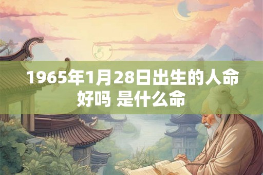 1965年1月28日出生的人命好吗 是什么命