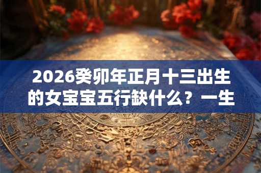 2026癸卯年正月十三出生的女宝宝五行缺什么？一生命运解析