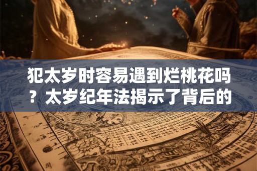犯太岁时容易遇到烂桃花吗?太岁纪年法揭示了背后的原理 犯太岁时容易遇到烂桃花吗?太岁纪年法揭示了背后的原理