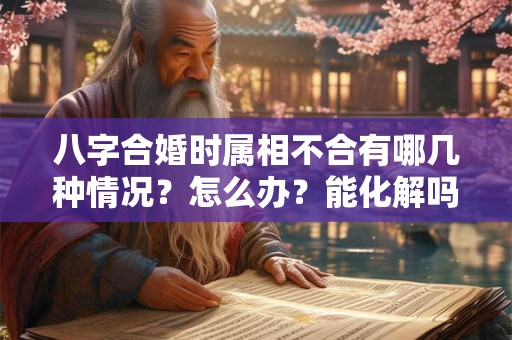 八字合婚时属相不合有哪几种情况？怎么办？能化解吗？