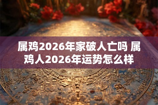 属鸡2026年家破人亡吗 属鸡人2026年运势怎么样 属鸡2026年家破人亡吗 属鸡人2026年运势怎么样
