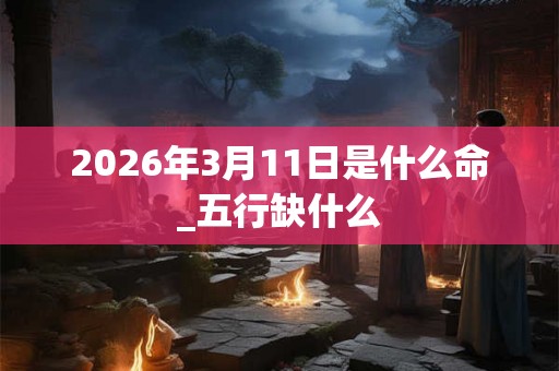 2026年3月11日是什么命_五行缺什么 2026年3月11日是什么命_五行缺什么