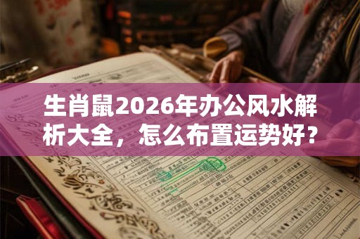 生肖鼠2026年办公风水解析大全,怎么布置运势好? 生肖鼠2026年办公风水解析大全,怎么布置运势好?