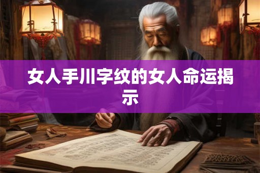 女人手川字纹的女人命运揭示