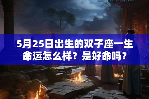 5月25日出生的双子座一生命运怎么样？是好命吗？