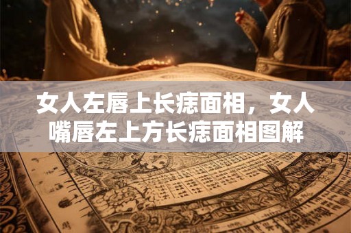 女人左唇上长痣面相，女人嘴唇左上方长痣面相图解