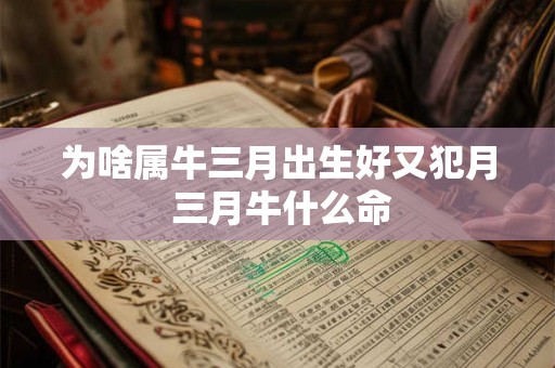 为啥属牛三月出生好又犯月 三月牛什么命