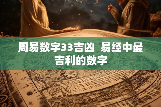 周易数字33吉凶  易经中最吉利的数字