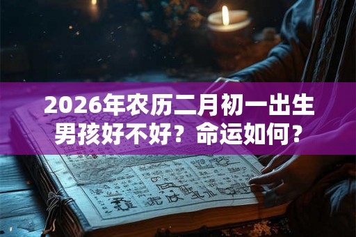 2026年农历二月初一出生男孩好不好？命运如何？