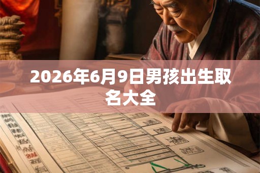 2026年6月9日男孩出生取名大全 2026年6月9日男孩出生取名大全