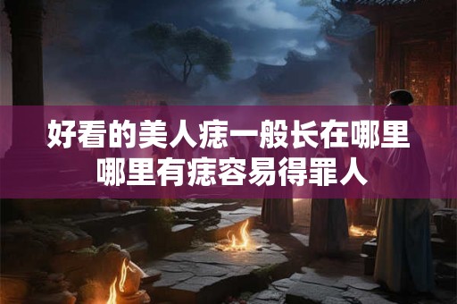好看的美人痣一般长在哪里 哪里有痣容易得罪人