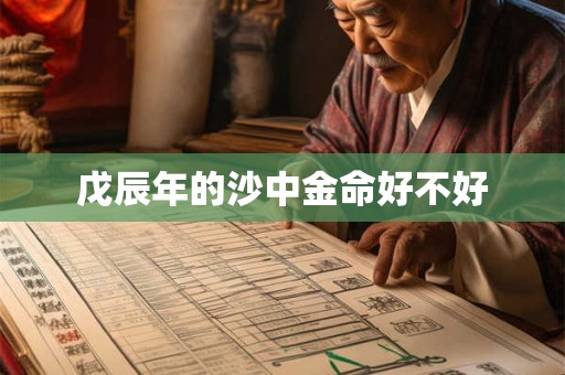 戊辰年的沙中金命好不好
