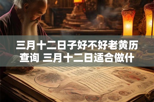 三月十二日子好不好老黄历查询 三月十二日适合做什么