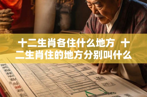 十二生肖各住什么地方 十二生肖住的地方分别叫什么 十二生肖各住什么地方 十二生肖住的地方分别叫什么
