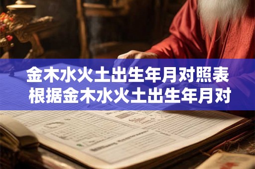 金木水火土出生年月对照表 根据金木水火土出生年月对照表如何确定生肖