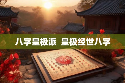 八字皇极派  皇极经世八字