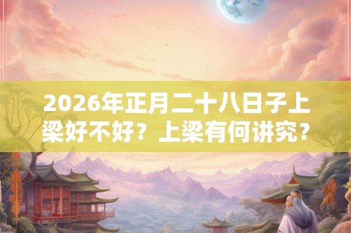 2026年正月二十八日子上梁好不好？上梁有何讲究？