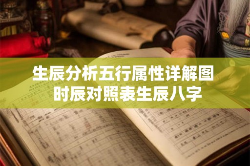 生辰分析五行属性详解图  时辰对照表生辰八字