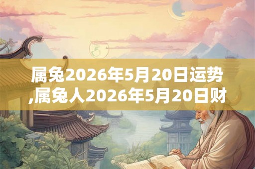 属兔2026年5月20日运势,属兔人2026年5月20日财运,生肖兔2026年5月20日运势 属兔2026年5月20日运势,属兔人2026年5月20日财运,生肖兔2026年5月20日运势