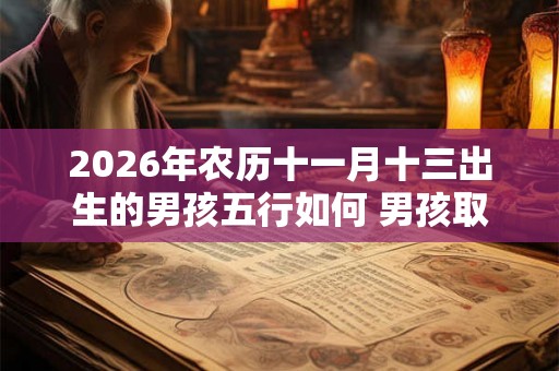 2026年农历十一月十三出生的男孩五行如何 男孩取什么名字好