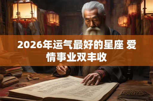 2026年运气最好的星座 爱情事业双丰收 2026年运气最好的星座 爱情事业双丰收
