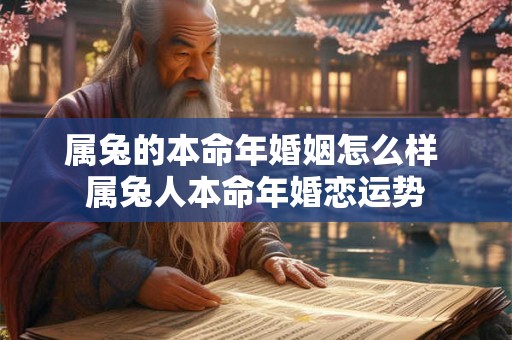 属兔的本命年婚姻怎么样 属兔人本命年婚恋运势 属兔的本命年婚姻怎么样 属兔人本命年婚恋运势