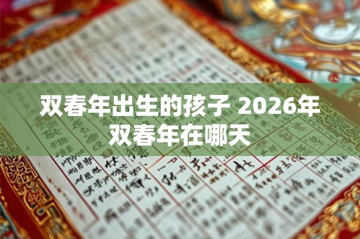 双春年出生的孩子 2026年双春年在哪天