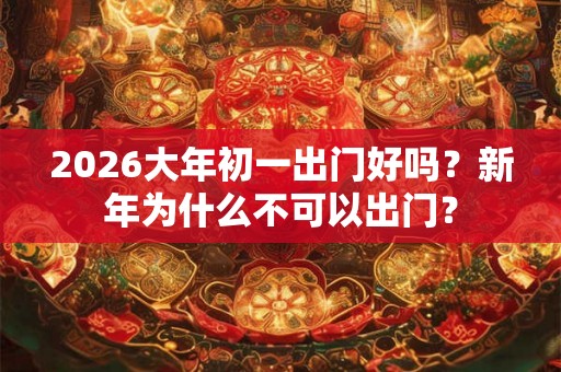2026大年初一出门好吗？新年为什么不可以出门？