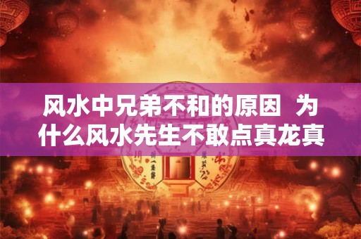 风水中兄弟不和的原因  为什么风水先生不敢点真龙真