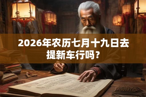 2026年农历七月十九日去提新车行吗? 2026年农历七月十九日去提新车行吗?