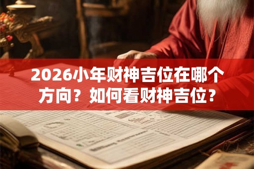 2026小年财神吉位在哪个方向？如何看财神吉位？