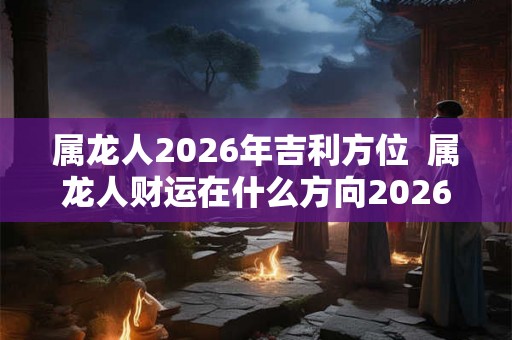 属龙人2026年吉利方位  属龙人财运在什么方向2026