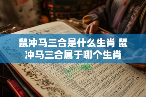 鼠冲马三合是什么生肖 鼠冲马三合属于哪个生肖