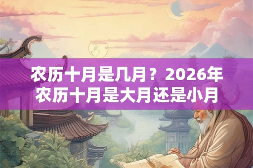 农历十月是几月？2026年农历十月是大月还是小月