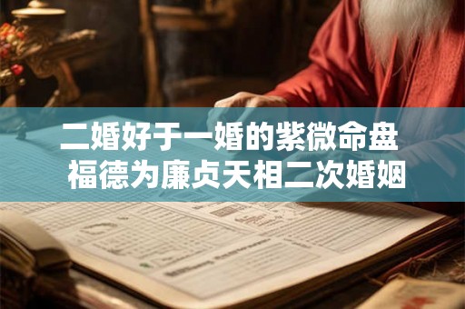 二婚好于一婚的紫微命盘  福德为廉贞天相二次婚姻更美满