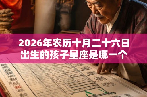 2026年农历十月二十六日出生的孩子星座是哪一个