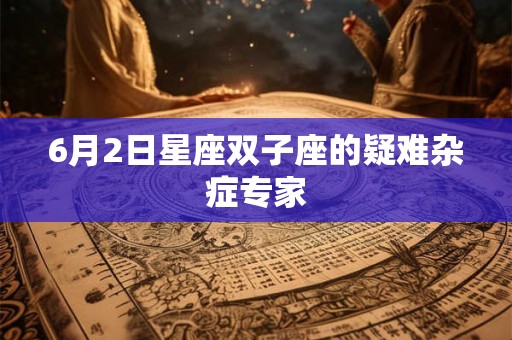 6月2日星座双子座的疑难杂症专家