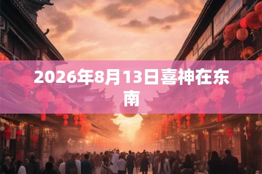 2026年8月13日喜神在东南 2026年8月13日喜神在东南
