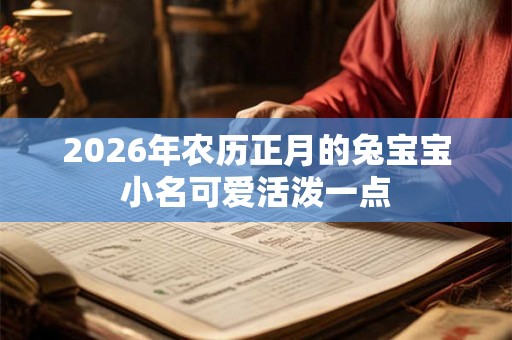 2026年农历正月的兔宝宝小名可爱活泼一点 2026年农历正月的兔宝宝小名可爱活泼一点