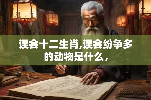 误会十二生肖,误会纷争多的动物是什么，