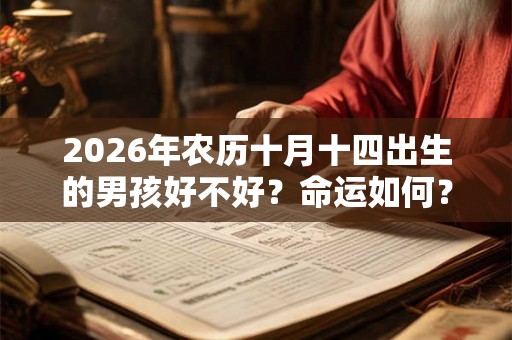 2026年农历十月十四出生的男孩好不好？命运如何？