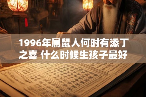 1996年属鼠人何时有添丁之喜 什么时候生孩子最好 1996年属鼠人何时有添丁之喜 什么时候生孩子最好