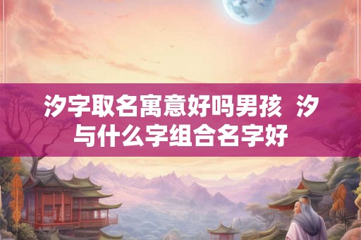 汐字取名寓意好吗男孩 汐与什么字组合名字好 汐字取名寓意好吗男孩 汐与什么字组合名字好