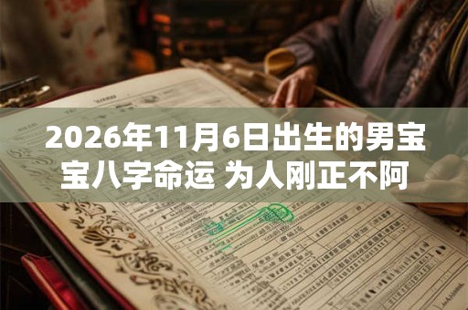 2026年11月6日出生的男宝宝八字命运 为人刚正不阿 2026年11月6日出生的男宝宝八字命运 为人刚正不阿