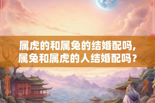 属虎的和属兔的结婚配吗,属兔和属虎的人结婚配吗？