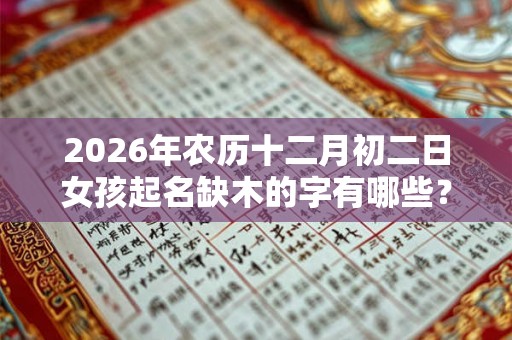 2026年农历十二月初二日女孩起名缺木的字有哪些？