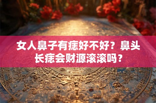 女人鼻子有痣好不好？鼻头长痣会财源滚滚吗？